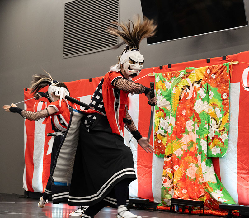 Traditional Japanese stage performance