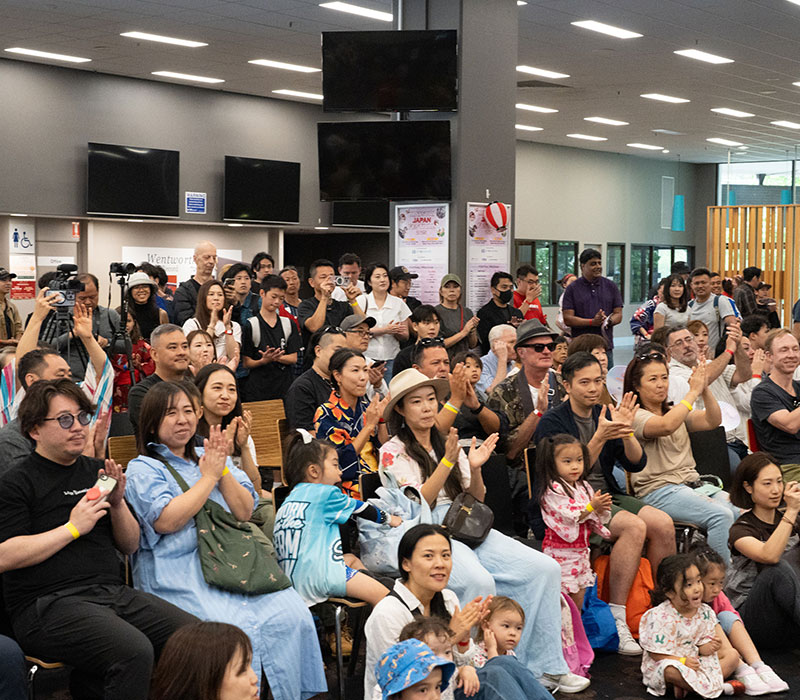 Families enjoying activities at Matsuri Japan Festival Sydney